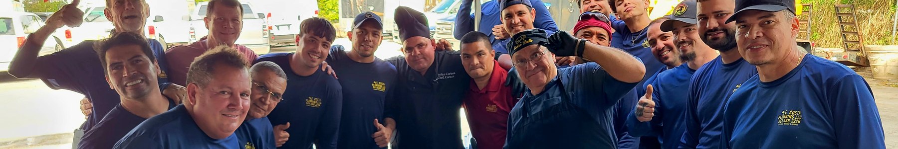The E. Costa Plumbing & Gas team together at the West Palm Beach shop